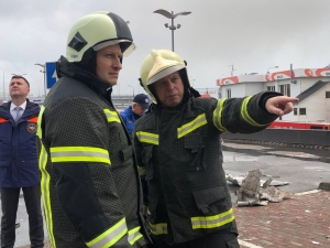 При пожаре в БЦ «Гранд Сетунь плаза» пострадали два человека